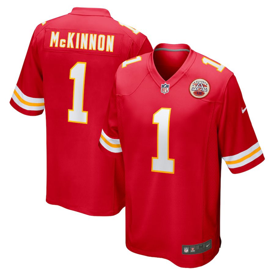 Men Kansas City Chiefs #1 Jerick McKinnon Nike Red Game Player NFL Jersey->kansas city chiefs->NFL Jersey